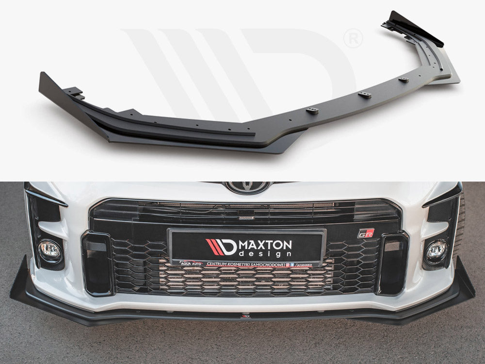 Racing Durability Front Splitter + Flaps Toyota GR Yaris Mk4 2020- Maxton Design