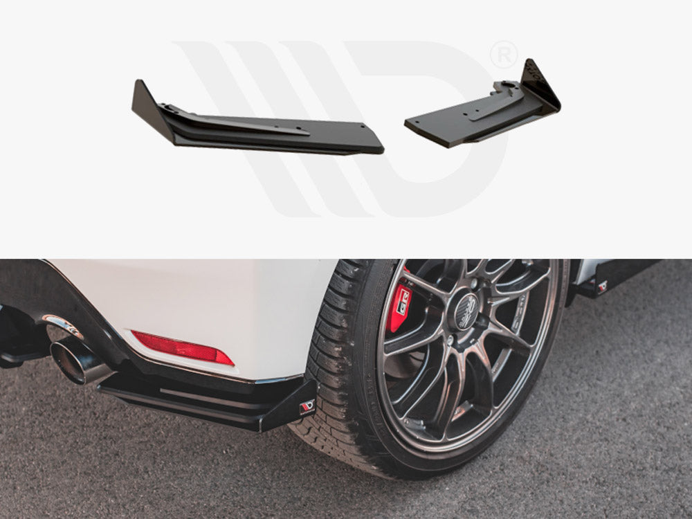 Racing Durability Rear Side Splitters (+flaps) Toyota GR Yaris MK4 2020- Maxton Design