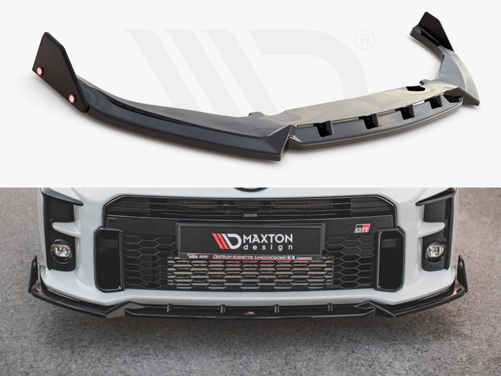 Front Splitter V.2 + Flaps Toyota GR Yaris Mk4 Maxton Design