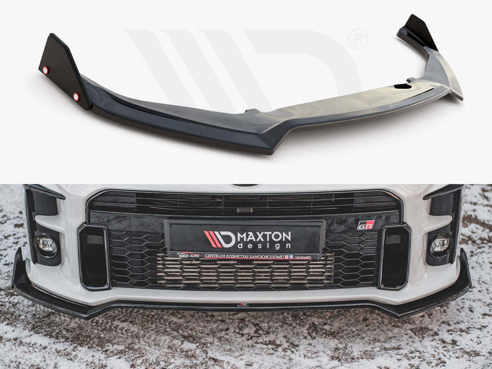 Front Splitter V.3 + Flaps Toyota GR Yaris Mk4 Maxton Design