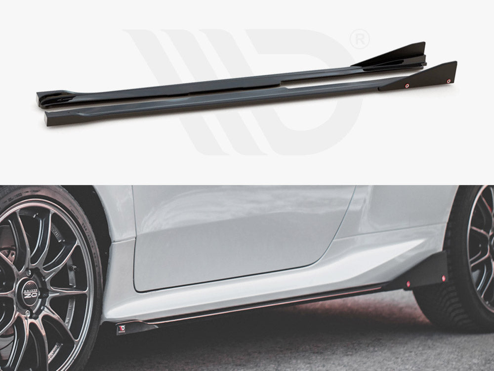 Side Skirts Diffusers V.2 + Flaps Toyota GR Yaris Mk4 Maxton Design