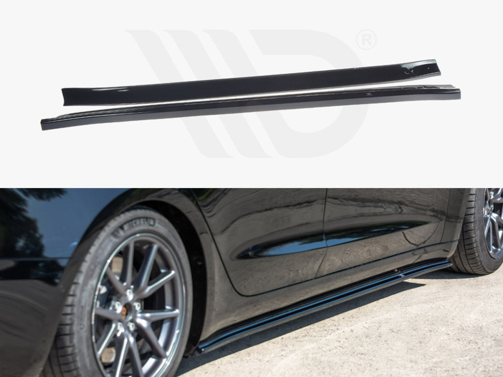 Side Skirts Diffusers Tesla Model 3 2017- Maxton Design