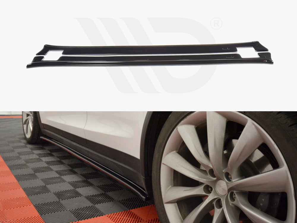 Side Skirts Diffusers V.1 Tesla Model X 2015- Maxton Design