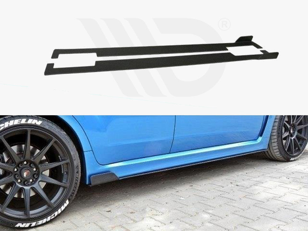 Racing Side Skirts Diffusers Subaru Impreza WRX STI 2009-2011 Maxton Design