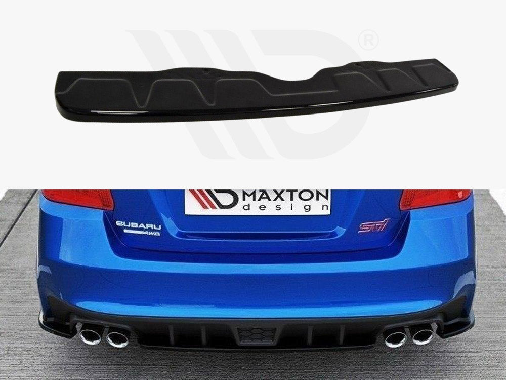 Central Rear Splitter Subaru WRX STI Maxton Design