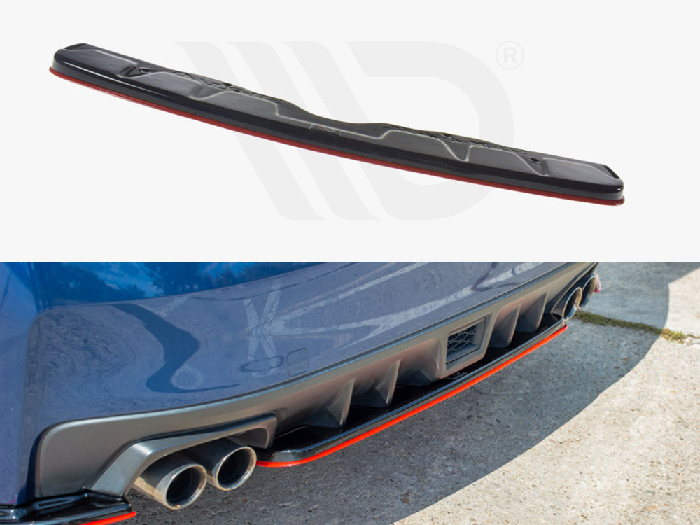 Central Rear Splitter V.2 Subaru WRX STI Maxton Design