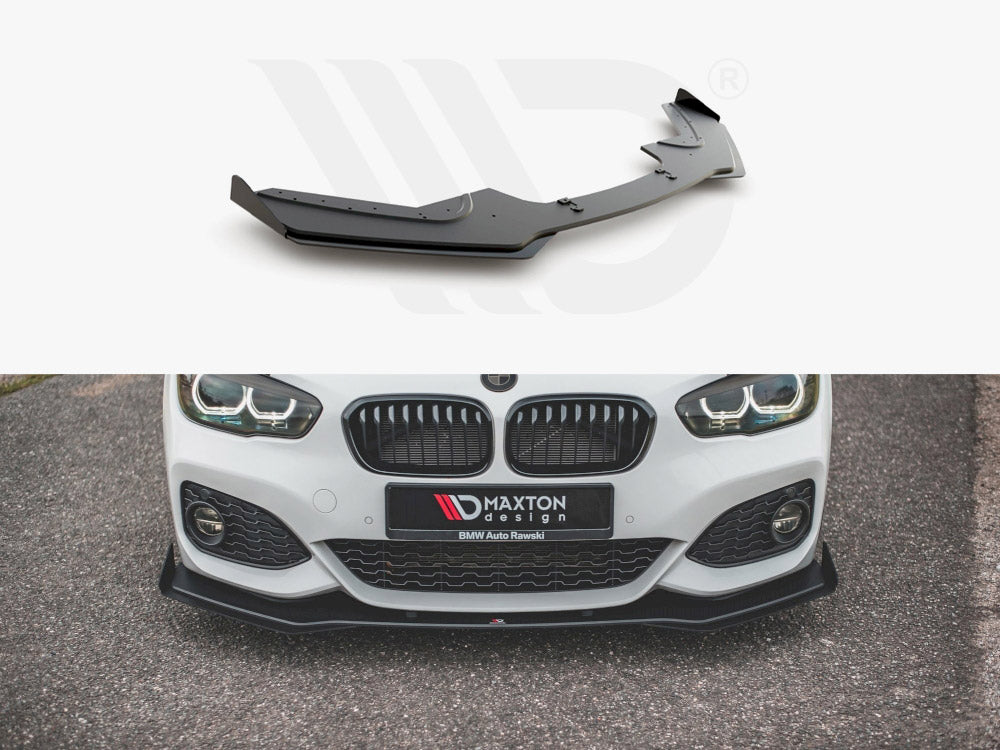 Racing Durability Front Splitter V.3 + Flaps BMW 1 F20 M-Pack Facelift / M140i Maxton Design