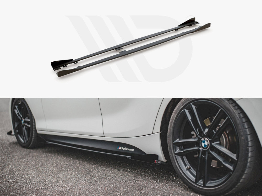 Racing Durability Side Skirts Diffusers V.2 + Flaps BMW 1 F20 M-Pack Facelift / M140i Maxton Design