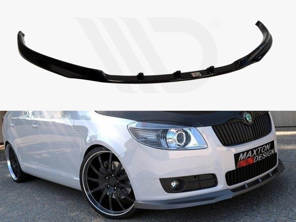 Front Splitter Skoda Fabia II (Preface Model, Standard Bumper) Maxton Design