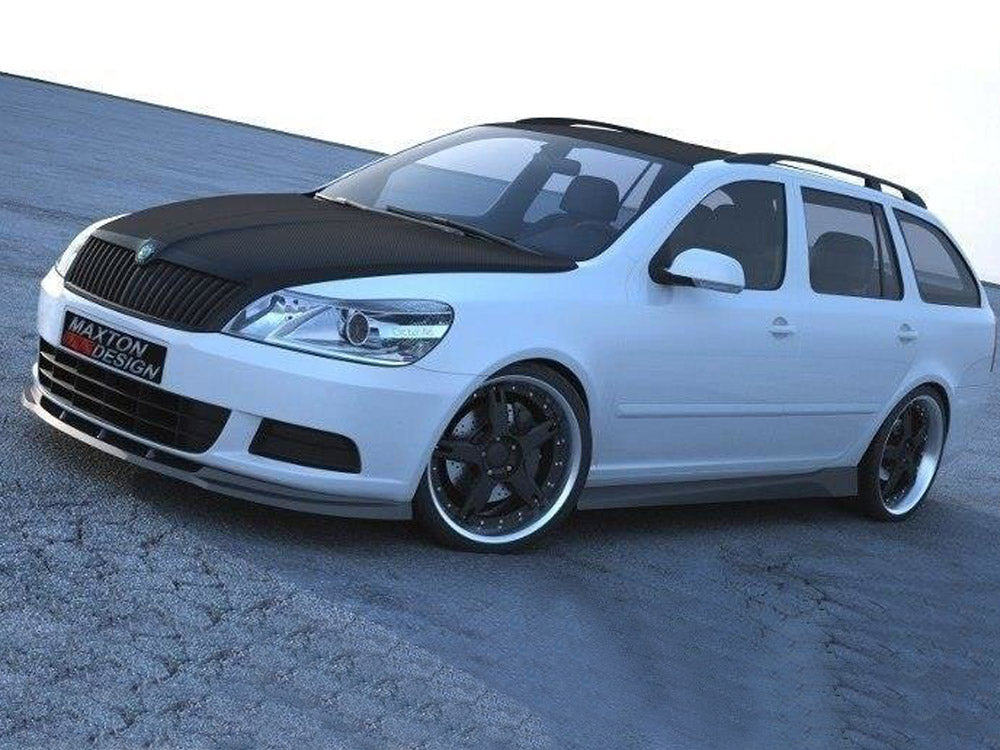 Front Splitter Octavia 2 Facelift Model, Standard Bumper Maxton Design