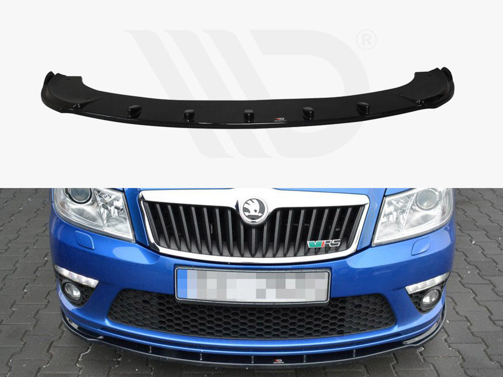 Front Splitter V.1 Skoda Octavia MK2 VRS Facelift 2008-2013 Maxton Design