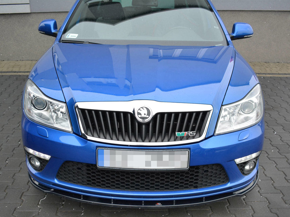 Front Splitter V.1 Skoda Octavia MK2 VRS Facelift 2008-2013 Maxton Design