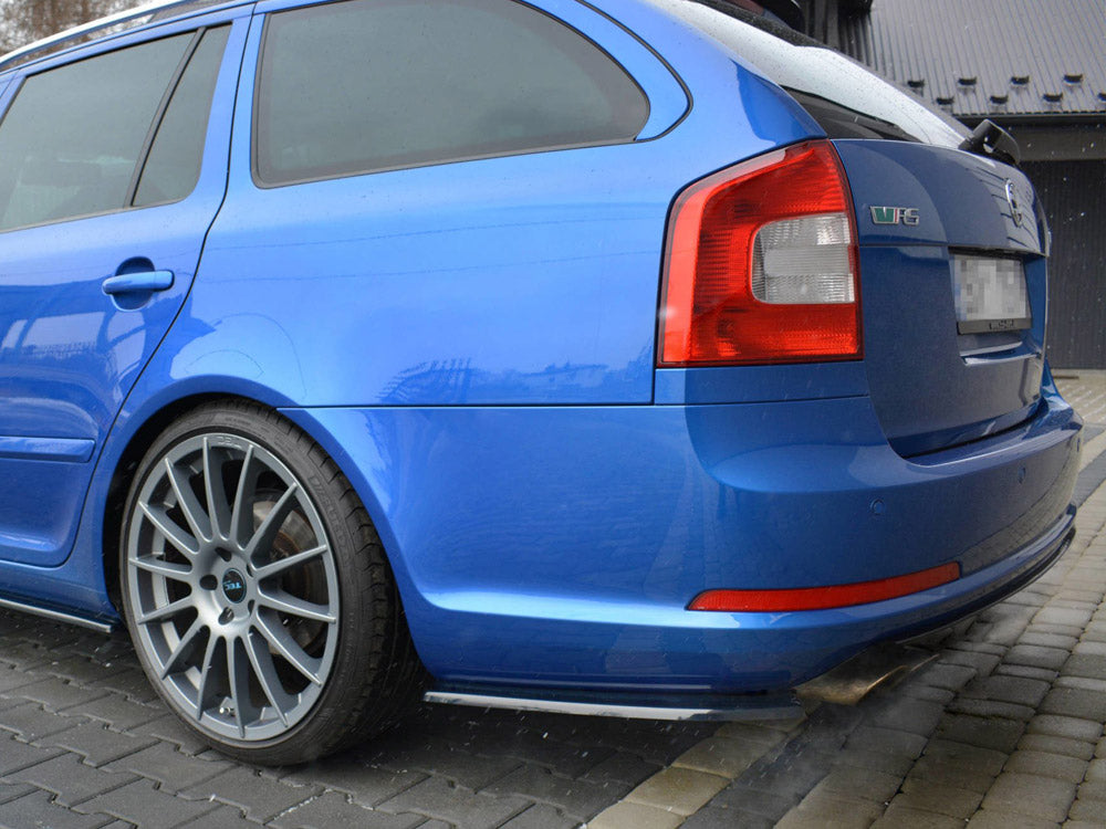 Rear Side Splitters Skoda Octavia Mk2 VRS Estate Facelift 2008-2013 Maxton Design