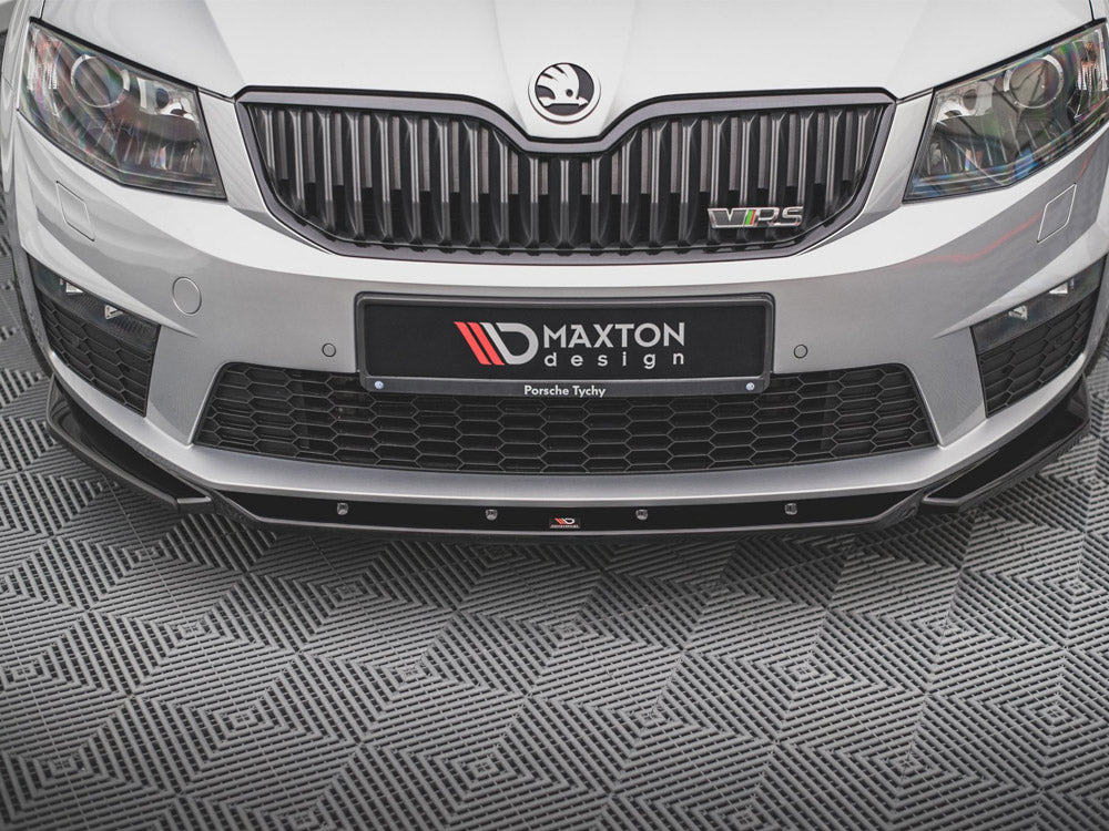 Front Splitter V.4 Skoda Octavia RS MK3 2013-2016 Maxton Design