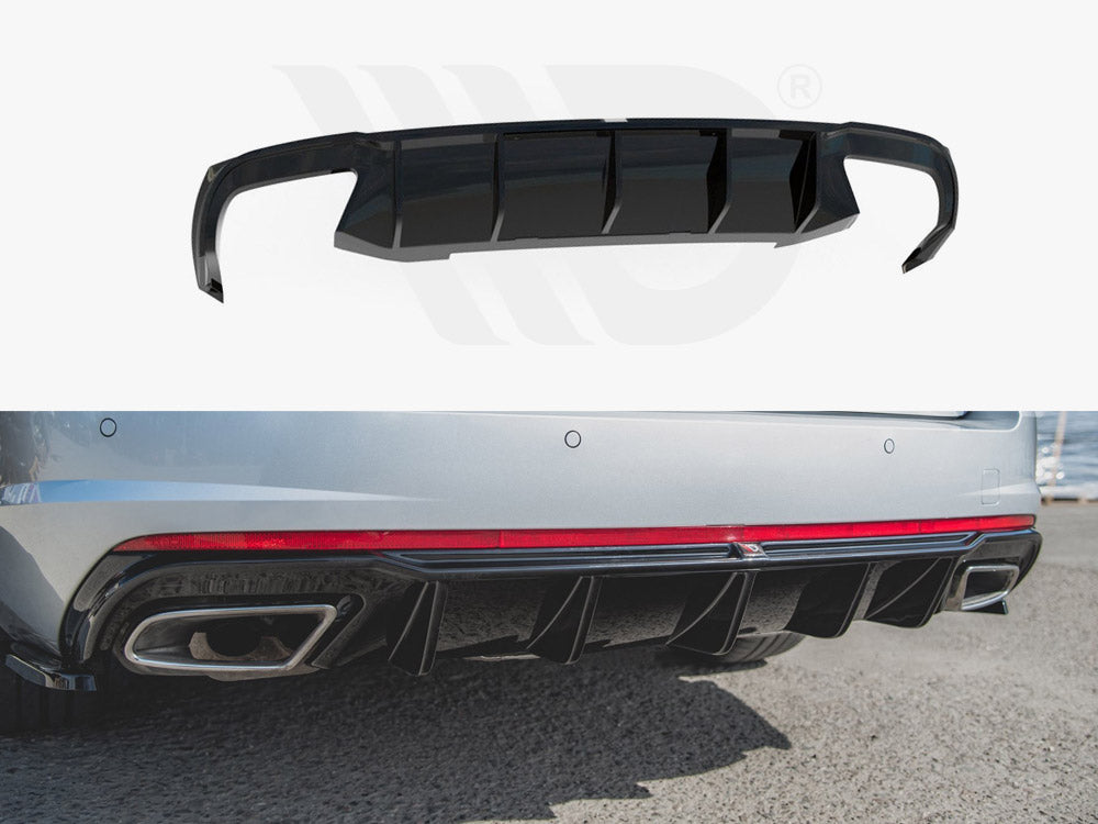 Rear Valance V.2 Skoda Octavia RS Mk3 / Mk3 FL Hatchback / Estate (Petrol) Maxton Design