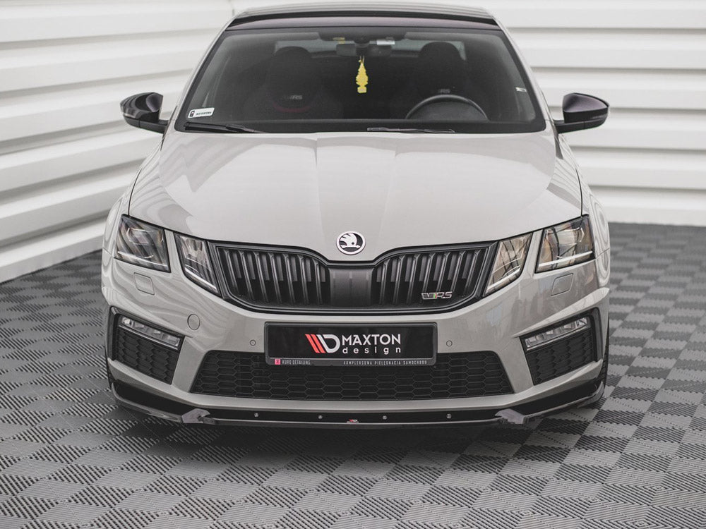 Front Splitter V.2 Skoda Octavia RS MK3 Facelift 2016-2019 Maxton Design