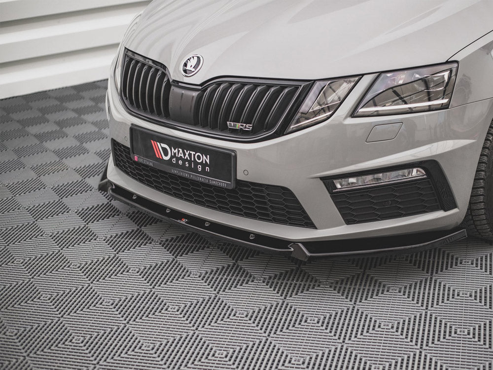 Front Splitter V.2 Skoda Octavia RS MK3 Facelift 2016-2019 Maxton Design