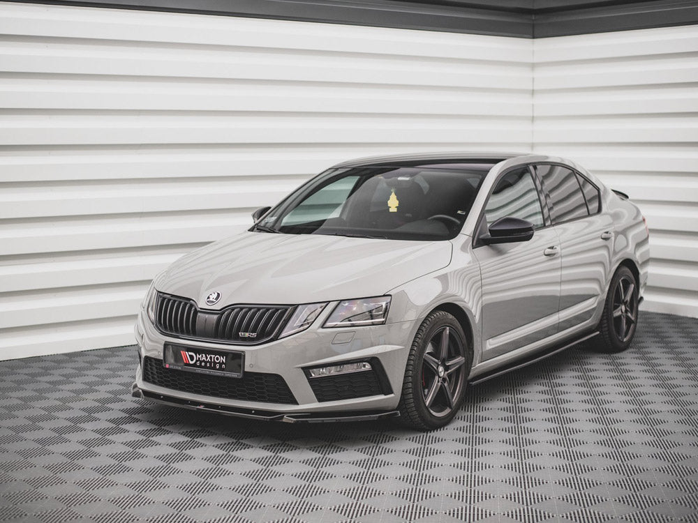 Front Splitter V.3 Skoda Octavia RS MK3 Facelift 2016-2019 Maxton Design