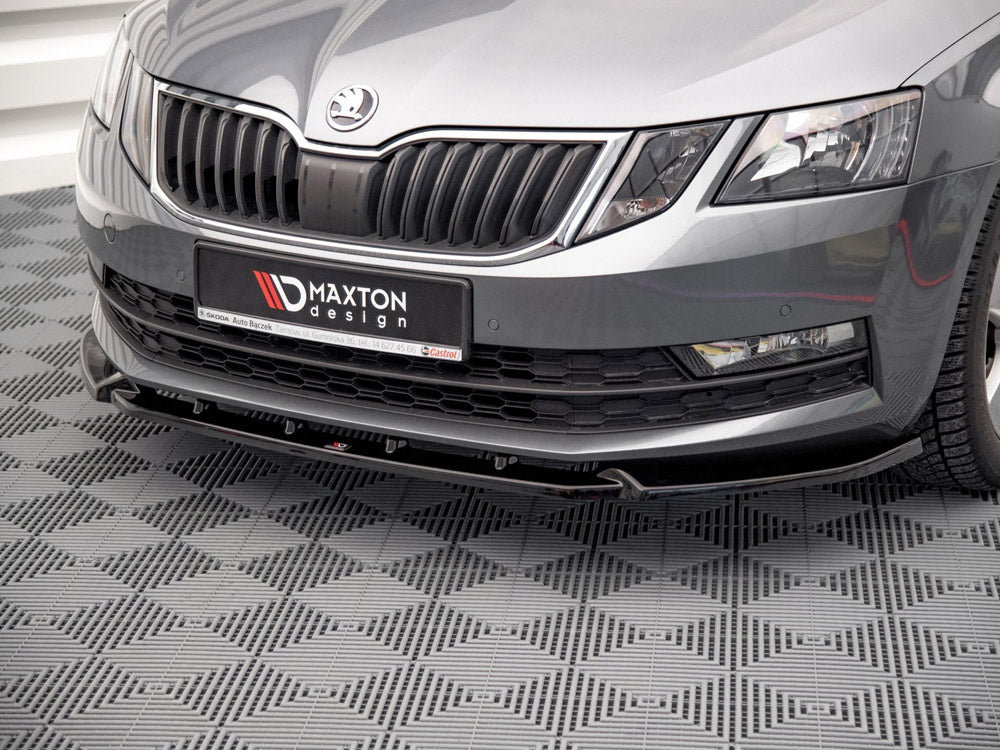 Front Splitter V.1 Skoda Octavia MK3 Facelift 2016-2020 Maxton Design