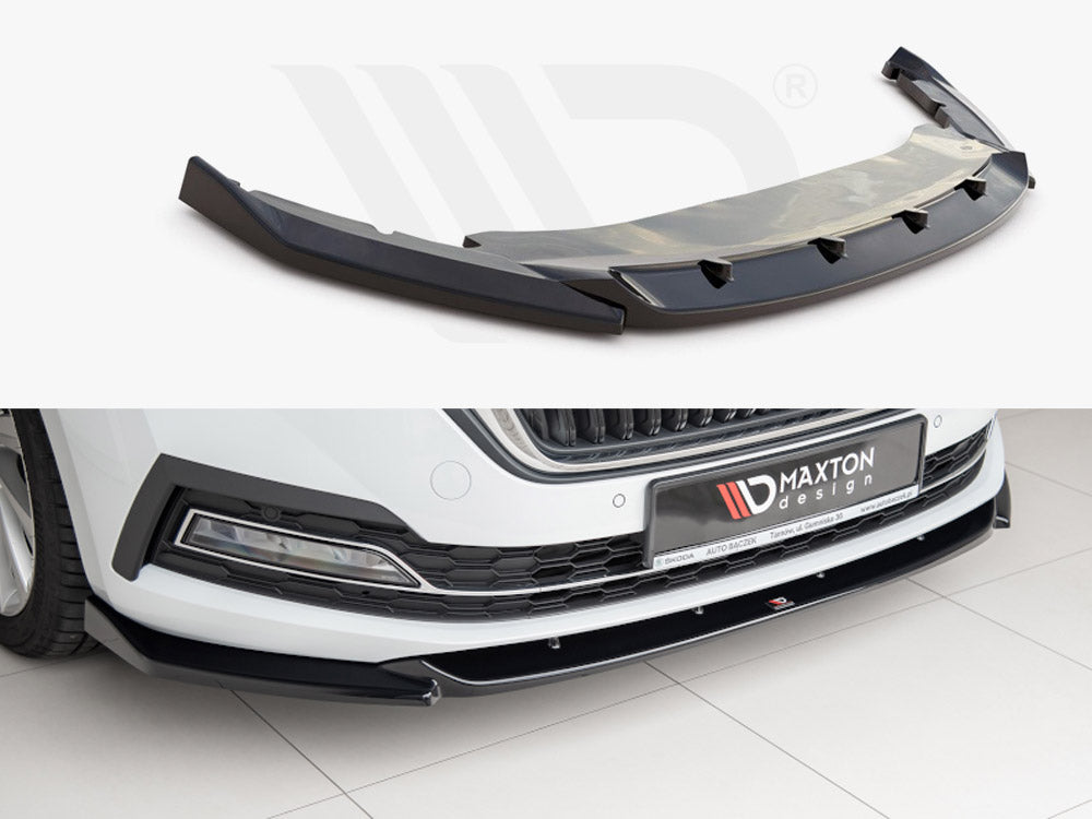 Front Splitter V1 Skoda Octavia MK4 2019- Maxton Design