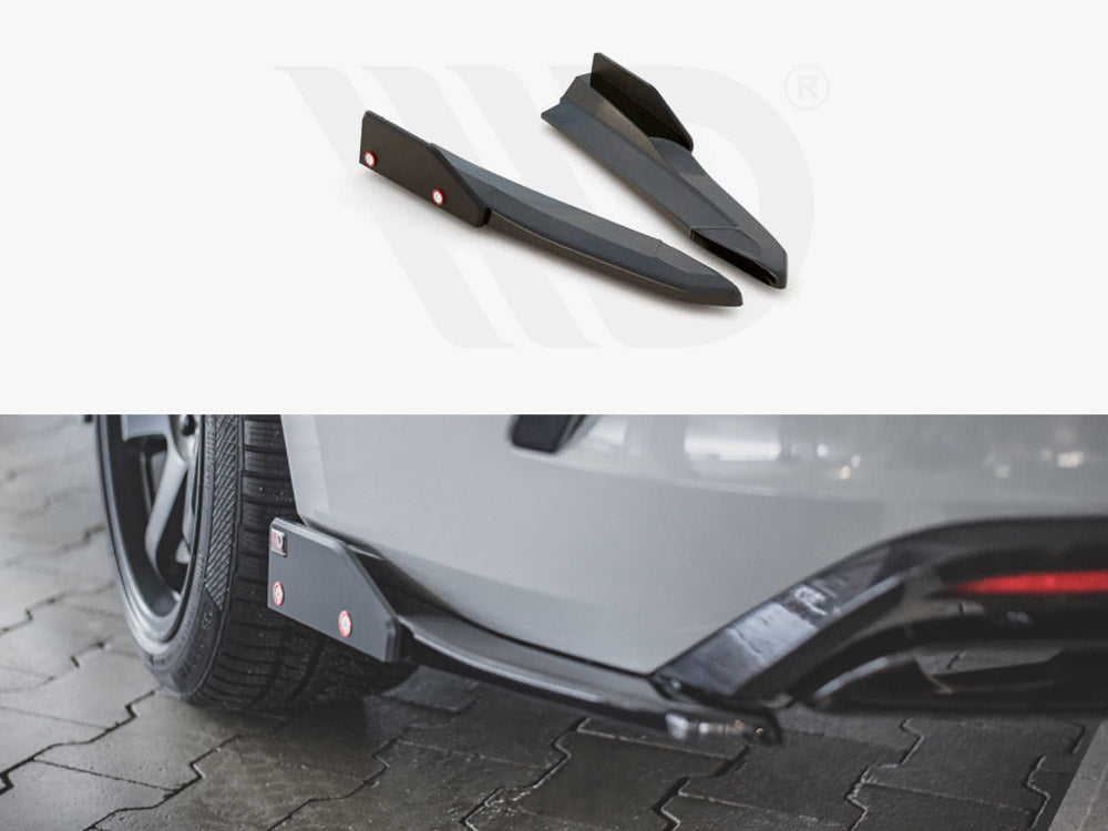 Rear Side Splitters V.2 + Flaps Skoda Octavia RS Mk4 Maxton Design