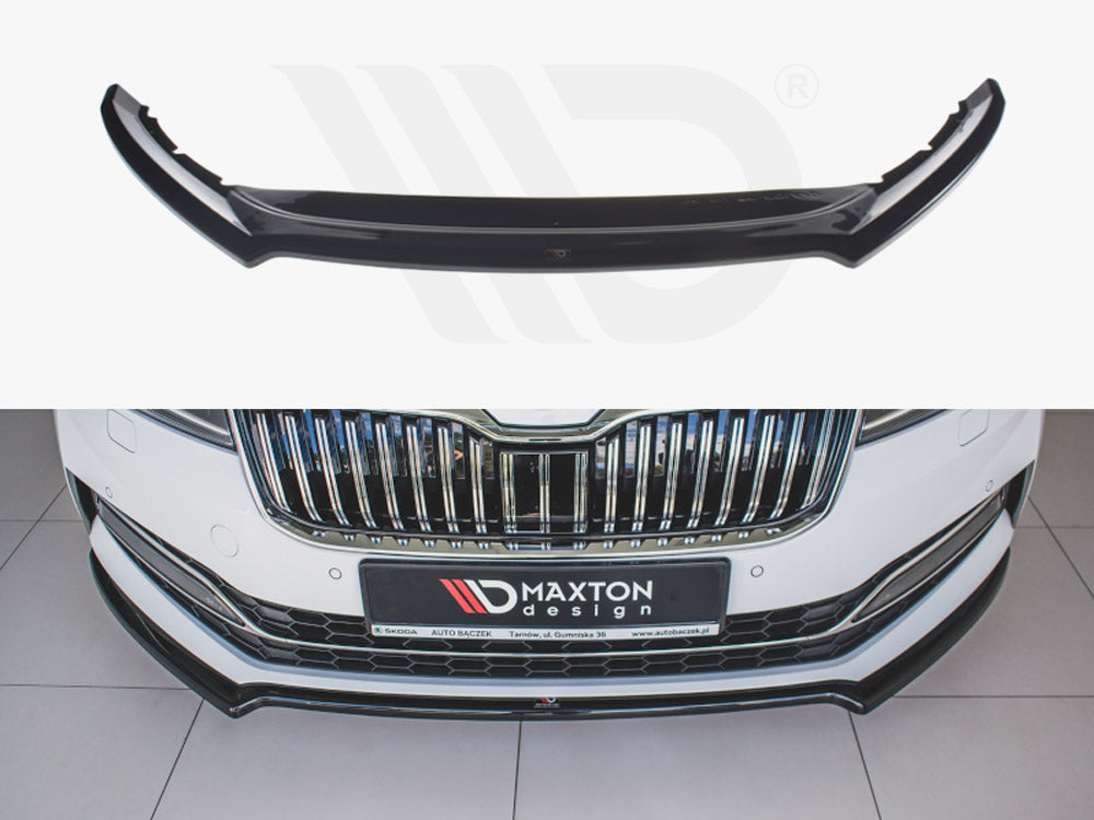 Front Splitter V.1 Skoda Superb MK3 FL 2019- Maxton Design