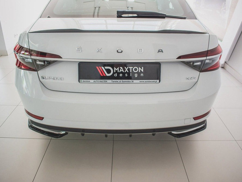 Rear Side Splitters Skoda Superb Mk3 FL Hatchback / Estate 2019- Maxton Design