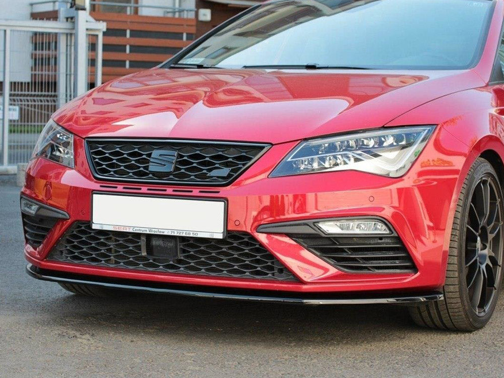 Front Splitter V.1 Seat Leon MK 3.5 Cupra/fr Estate 2017-2019 Maxton Design