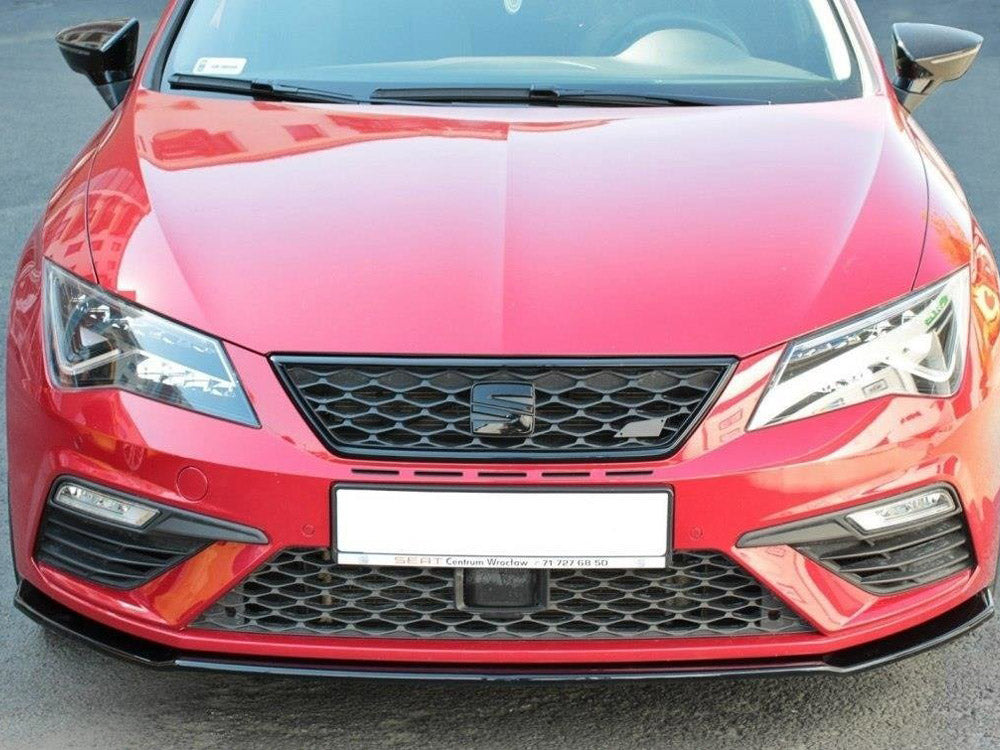 Front Splitter V.2 Seat Leon MK 3.5 Cupra/fr 2017-2019 Maxton Design