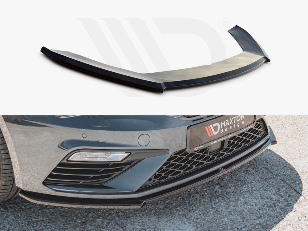 Front Splitter V4 Seat Leon Cupra/ FR MK3 Facelift 2017-2019 Maxton Design