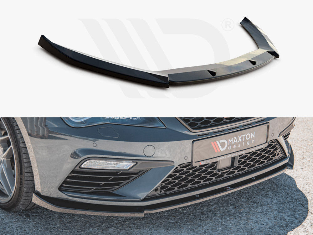 Front Splitter V6 Seat Leon Cupra/ FR MK3 Facelift 2017-2019 Maxton Design