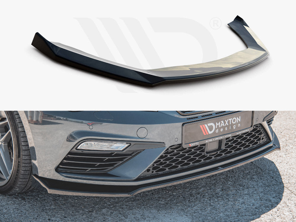 Front Splitter V7 Seat Leon Cupra/ FR MK3 Facelift 2017-2019 Maxton Design