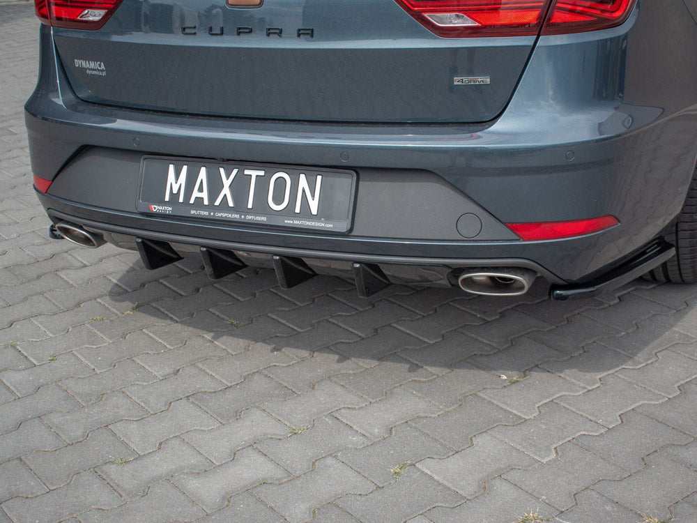 Rear Diffuser Seat Leon MK3 Cupra ST 2017- Maxton Design