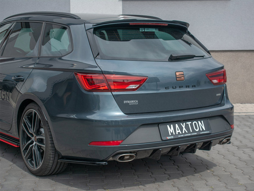 Rear Side Splitters V1 Seat Leon MK 3.5 Cupra ST 2017- Maxton Design