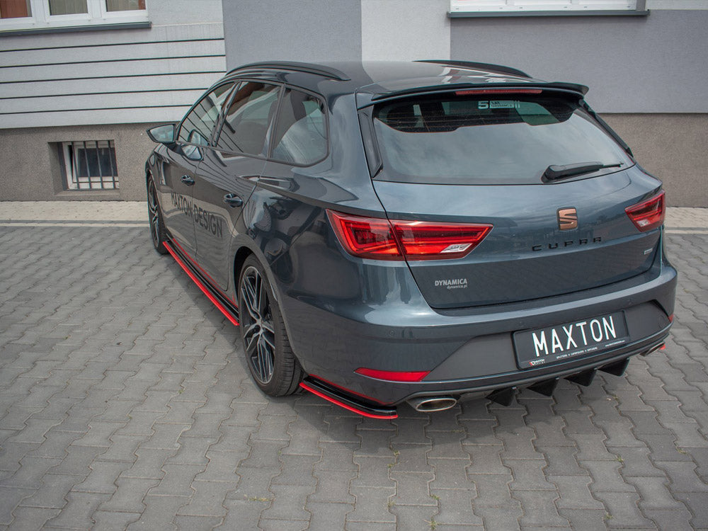 Rear Side Splitters V.2 Seat Leon Mk 3.5 Cupra ST 2017- Maxton Design