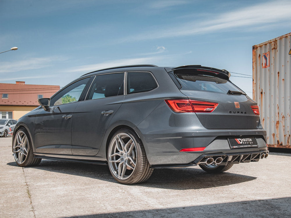 Rear Side Splitters V.2 Seat Leon Cupra MK3 Facelift Estate 2017-2019 Maxton Design