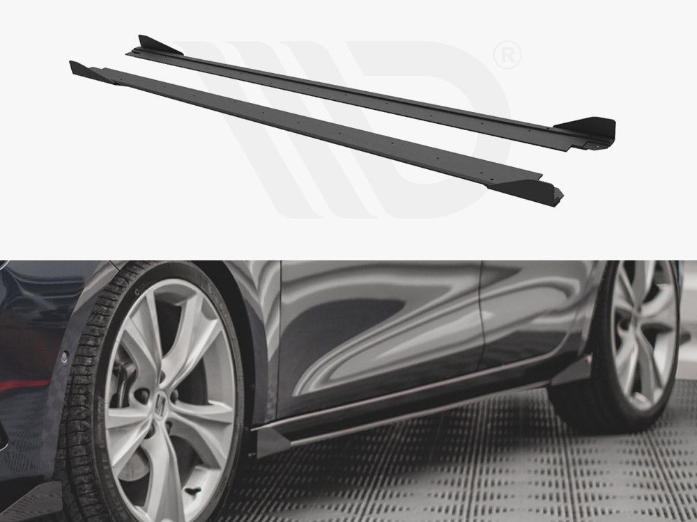 Street PRO Side Skirts Diffusers (+flaps) Seat Leon FR MK4 2020- Maxton Design