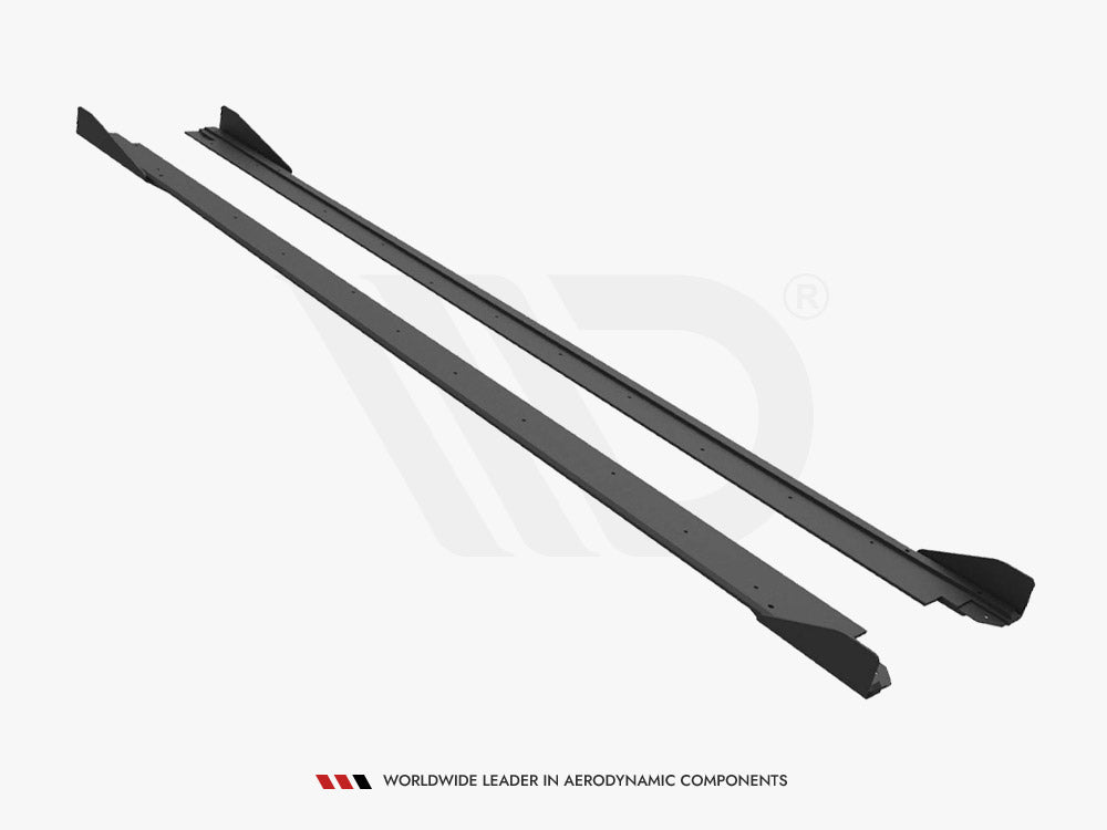 Street PRO Side Skirts Diffusers (+flaps) Seat Leon FR MK4 2020- Maxton Design