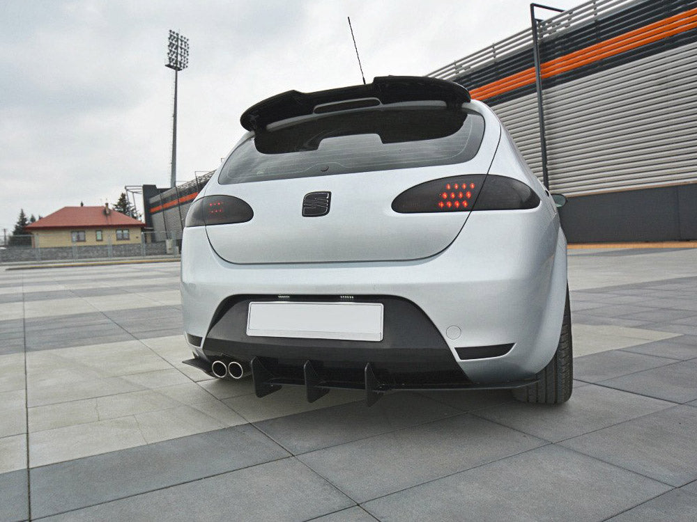 Rear Diffuser &amp; Rear Side Splitters V.2 Seat Leon MK2 Cupra/fr 2005-2012 Maxton Design