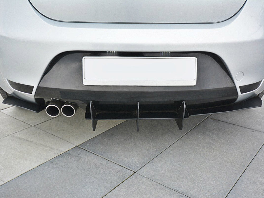 Rear Diffuser &amp; Rear Side Splitters V.2 Seat Leon MK2 Cupra/fr 2005-2012 Maxton Design