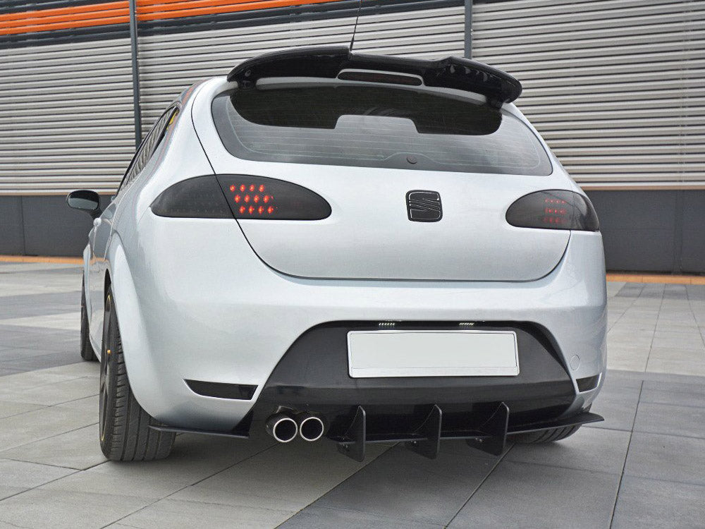 Rear Diffuser &amp; Rear Side Splitters V.2 Seat Leon MK2 Cupra/fr 2005-2012 Maxton Design