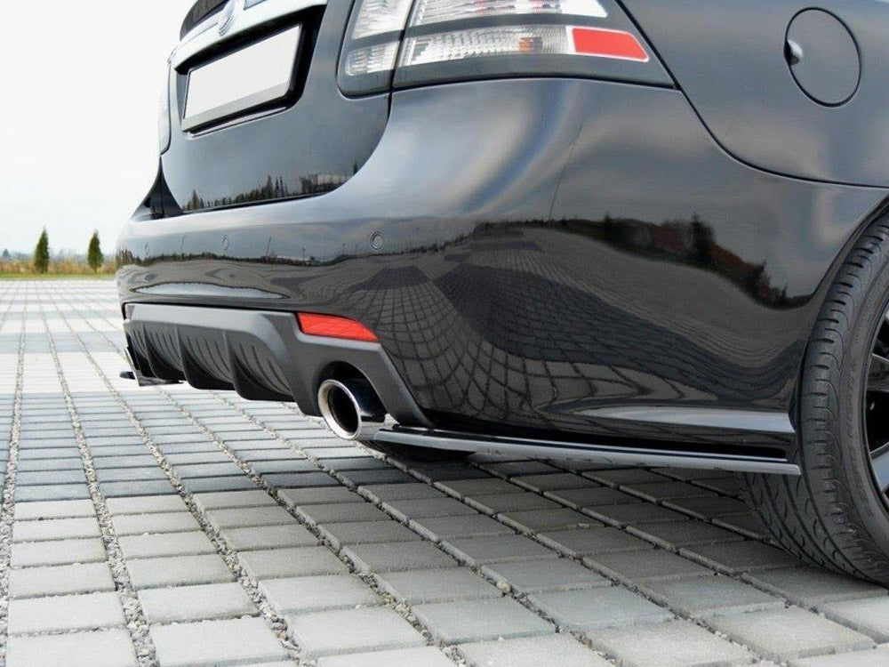 Rear Side Splitters SAAB 9-3 AERO MK2 Facelift 2007-2011 Maxton Design