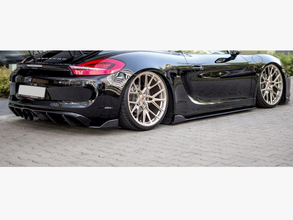 Rear Side Splitters Porsche Cayman MK2 981C 2013- Maxton Design