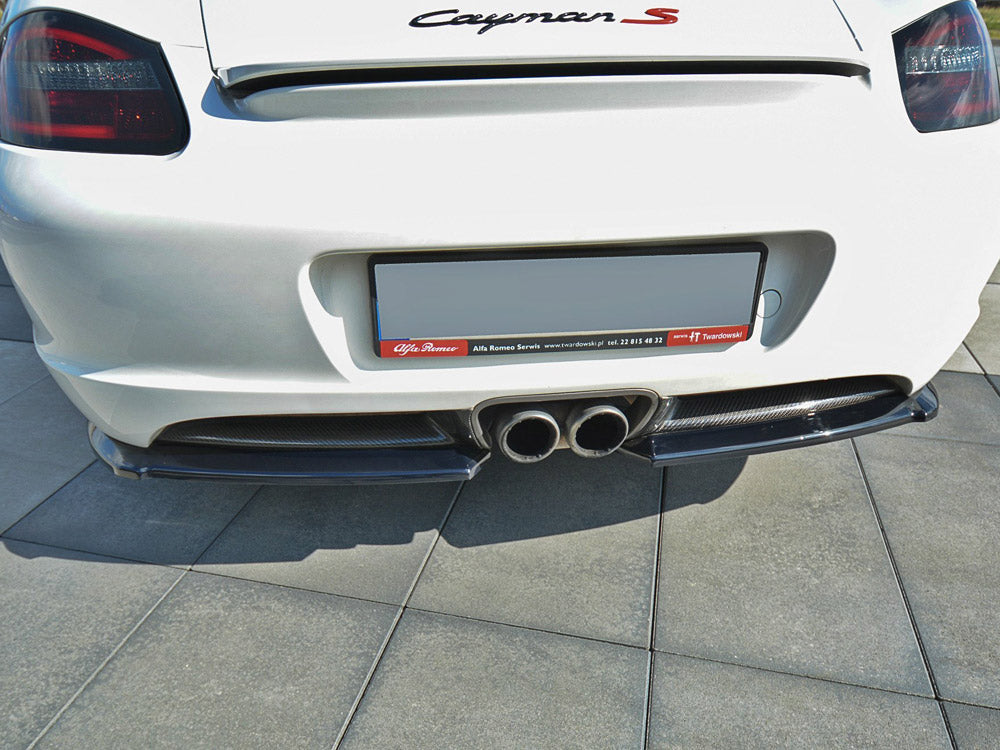 Rear Side Splitters Porsche Cayman S 987C 2006-2009 Maxton Design