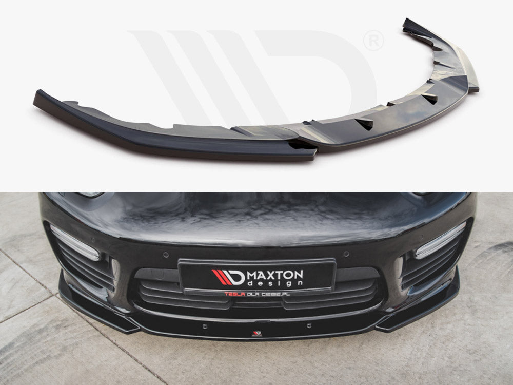 Front Splitter V2 Porsche Panamera Turbo 970 Facelift 2013-2016 Maxton Design