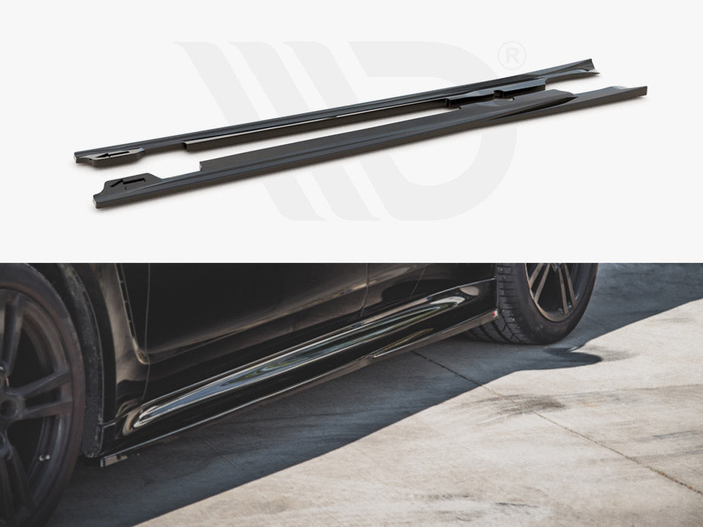 Side Skirts Diffusers V1 Porsche Panamera Turbo 970 Facelift 2013-2016 Maxton Design