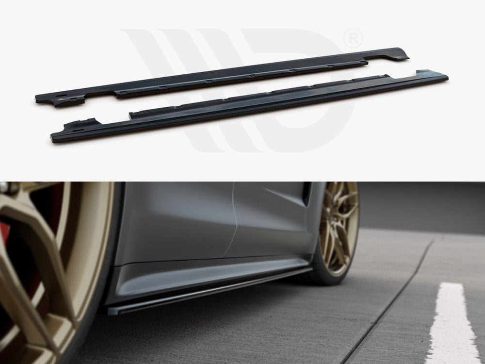 Side Skirts Diffusers Porsche Panamera GTS 971 2019- Maxton Design