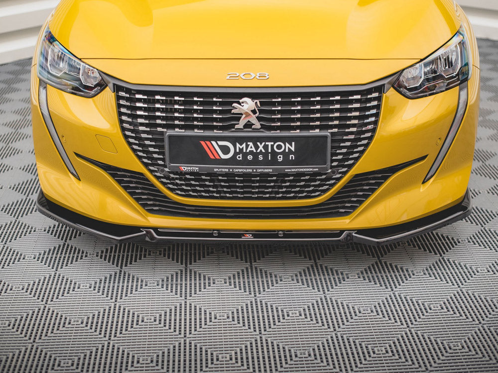 Front Splitter V1 Peugeot 208 MK2 2019- Maxton Design