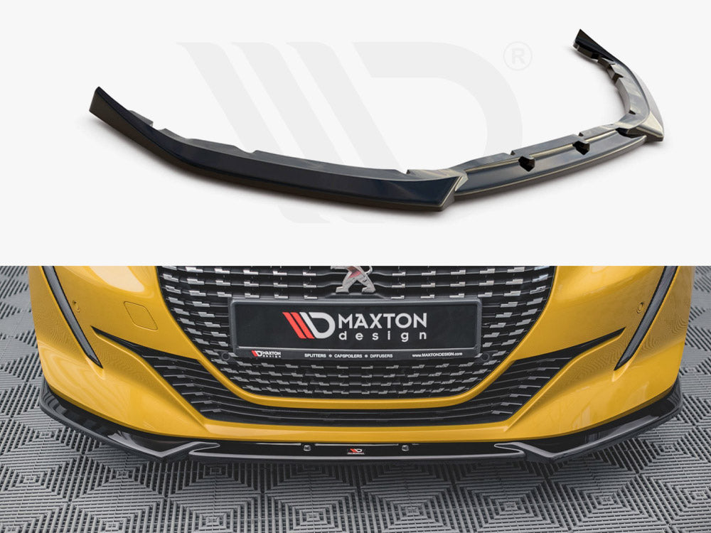 Front Splitter V2 Peugeot 208 MK2 2019- Maxton Design