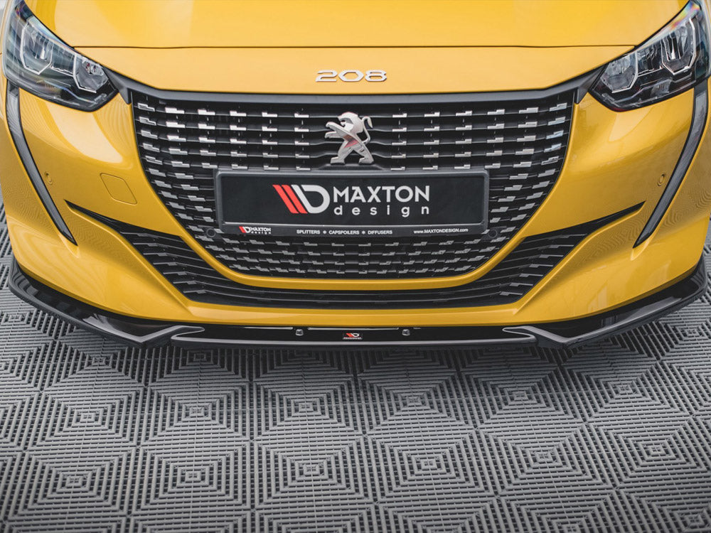 Front Splitter V2 Peugeot 208 MK2 2019- Maxton Design